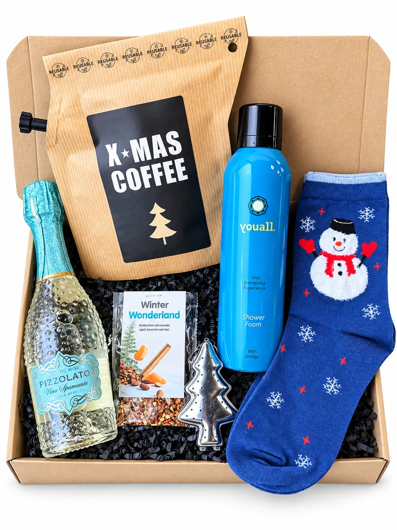 The Frost & Fizz Box | Luxe Zakelijk Kerstpakket