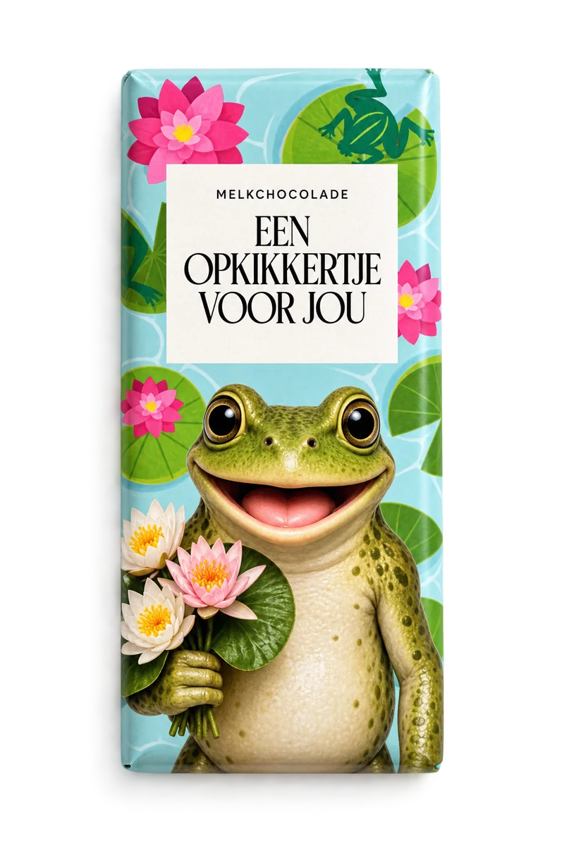 Chocoladereep Een Opkikkertje Voor Jou – Kikker | 100 g