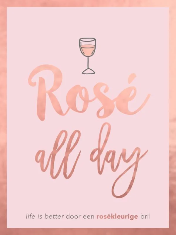 Cadeau Boekje Rosé All Day – Leuk & Persoonlijk