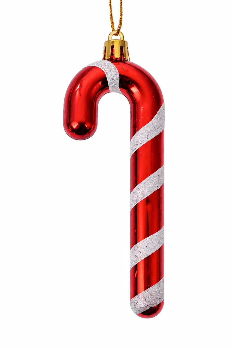 🎄 Clayre & Eef glazen zuurstok kerstboomhanger