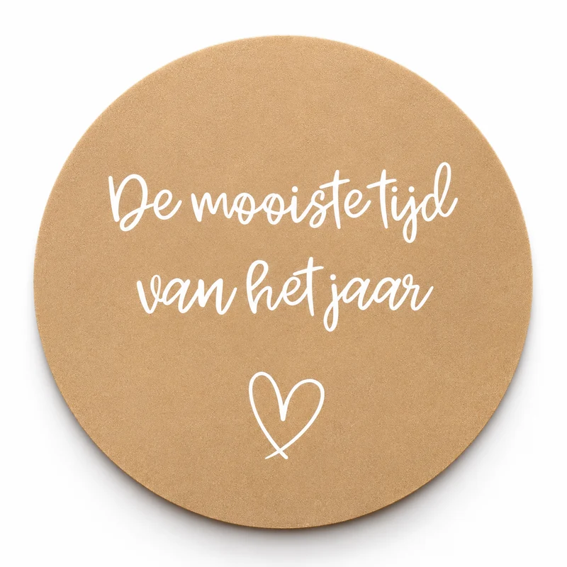 Onderzetter ‘De mooiste van het jaar’ – Rond