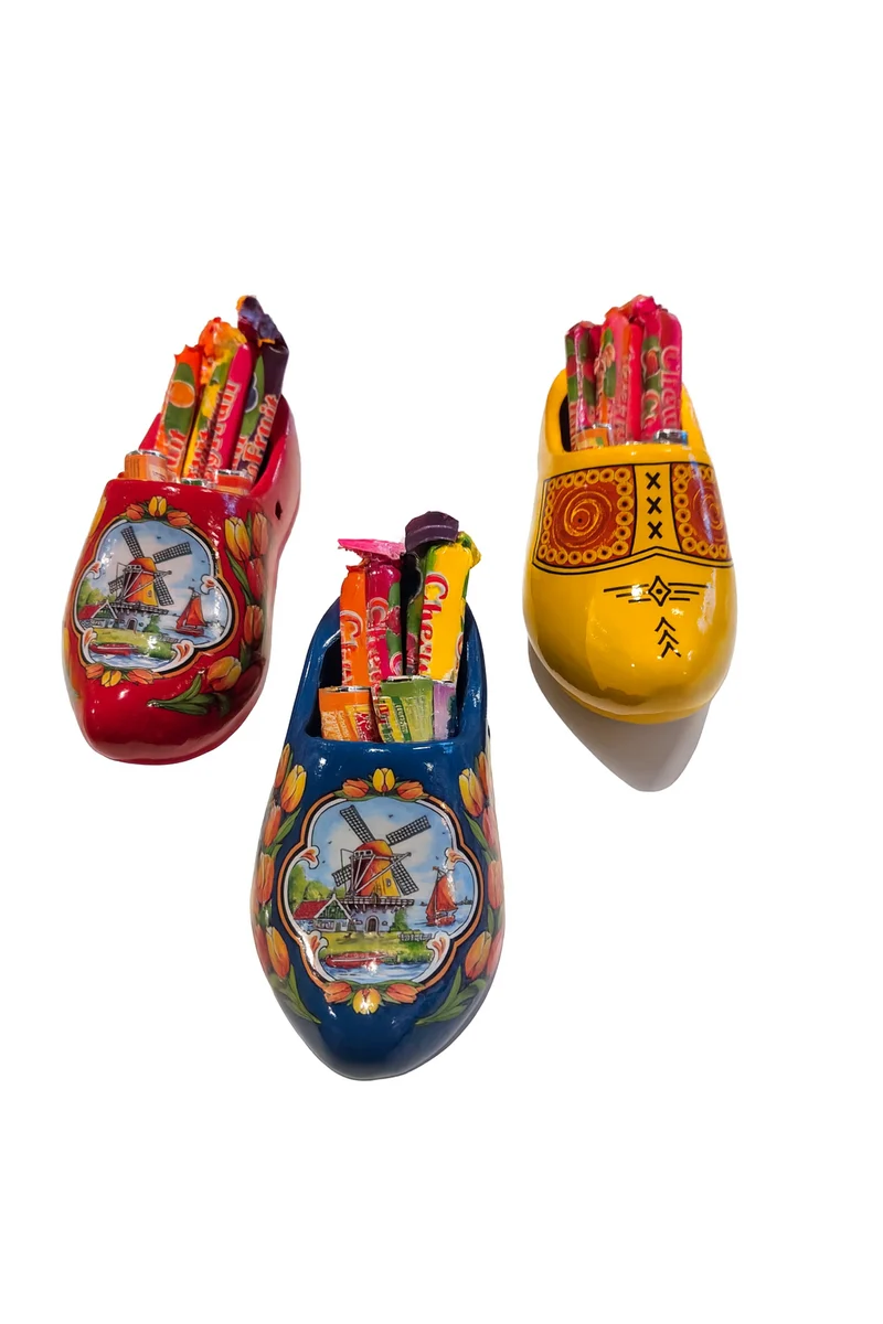 Wooden Shoe with Candy 14 cm - Various Colour