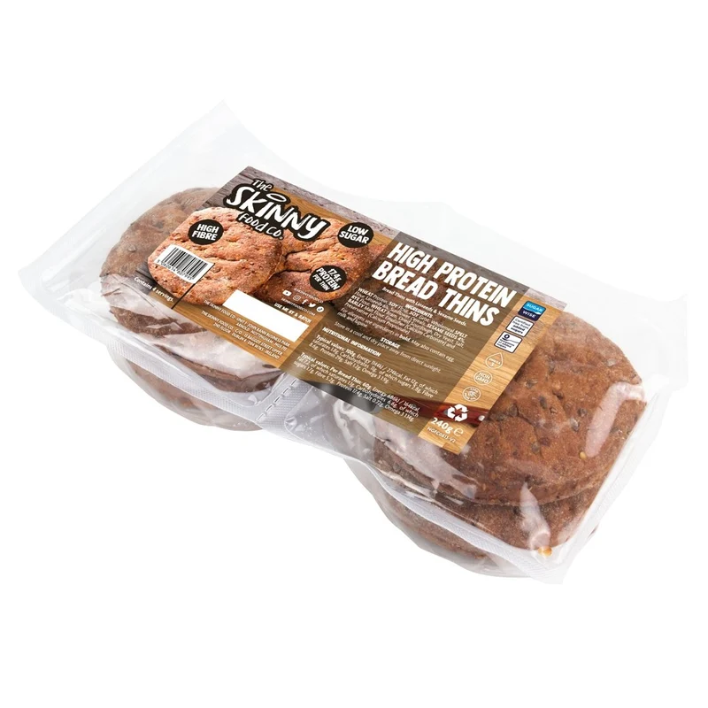 (Opruiming, Ten minste houdbaar tot jan. 2026) Dunne, eiwitrijke bagels - 17 g eiwit per bagel - 4 x 60 g
