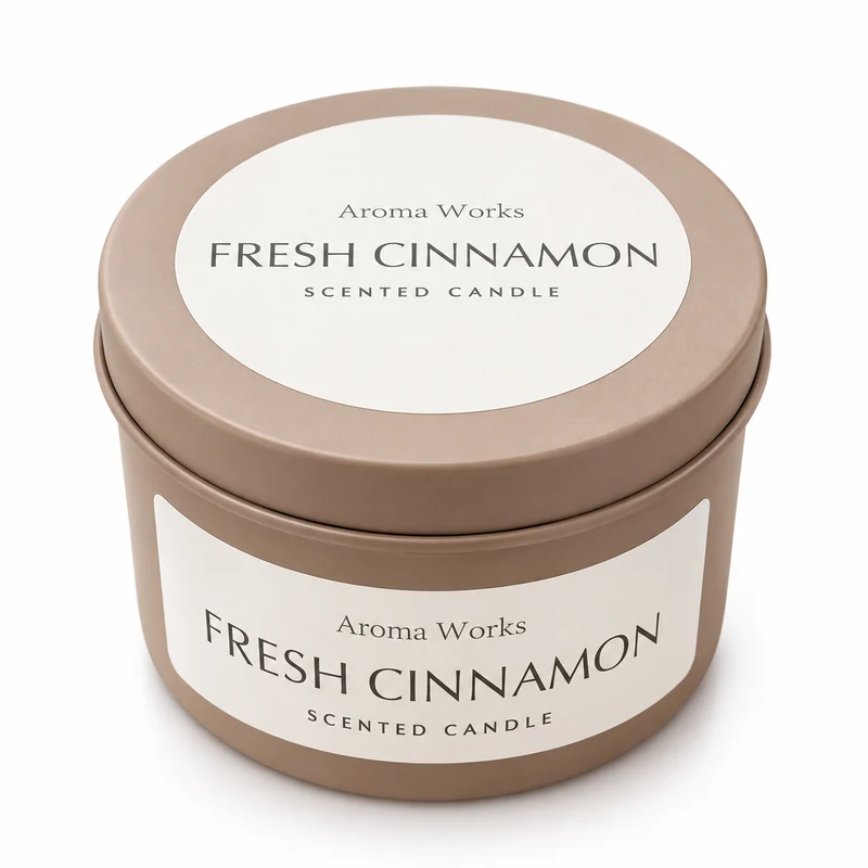 Aroma Works Fresh Cinnamon Geurkaars – Warme Kaneelgeur