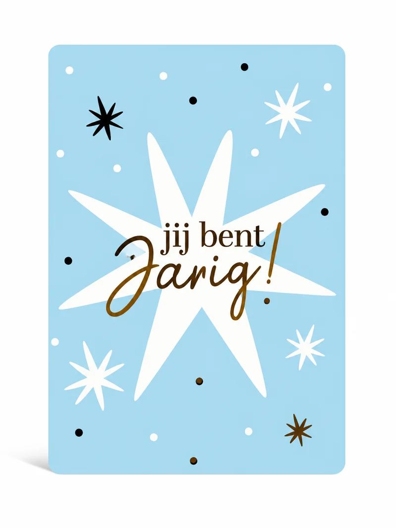 Jij bent jarig! | Vrolijk verjaardagskaartje