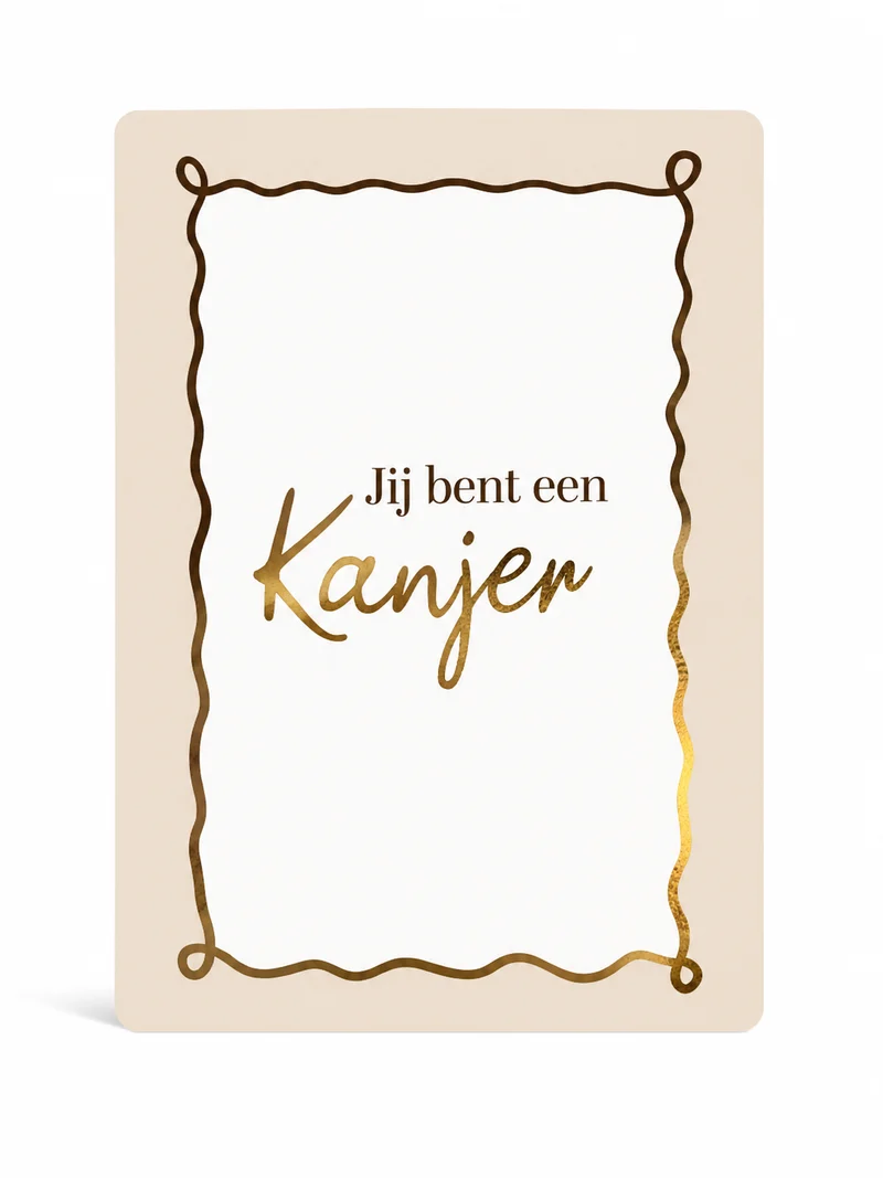 Jij bent een Kanjer – Luxe Complimentenkaartje