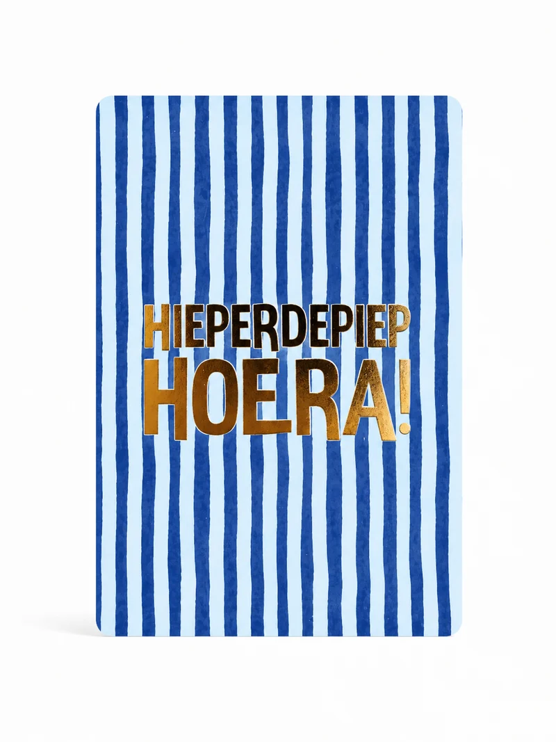 Hieperdepiep Hoera kaartje – Feestelijk verjaardagskaartje