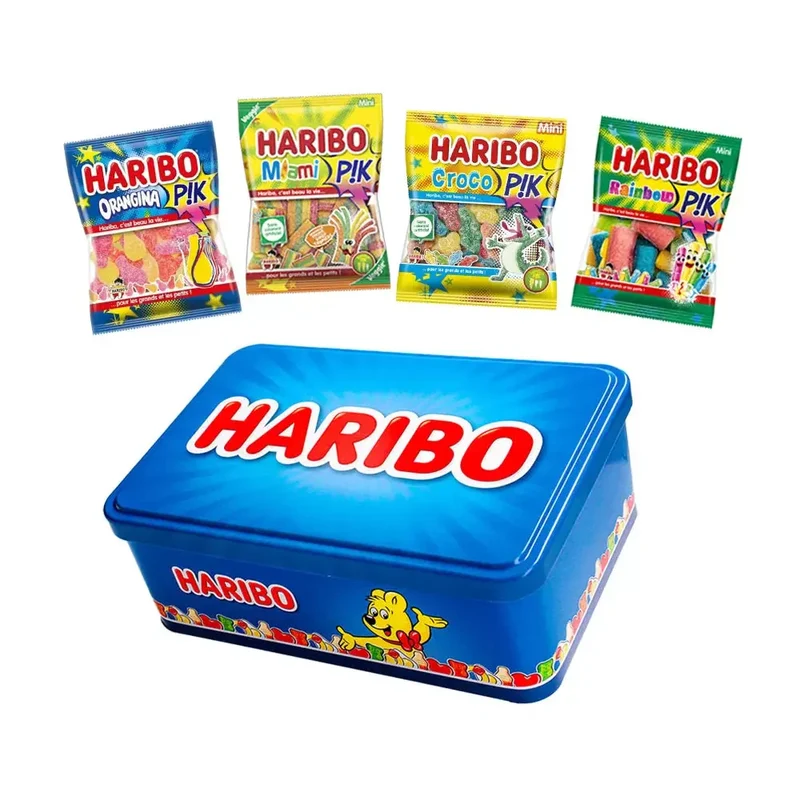 Haribo Méga Fête PIK - 4 zure soorten - collection box - 480g