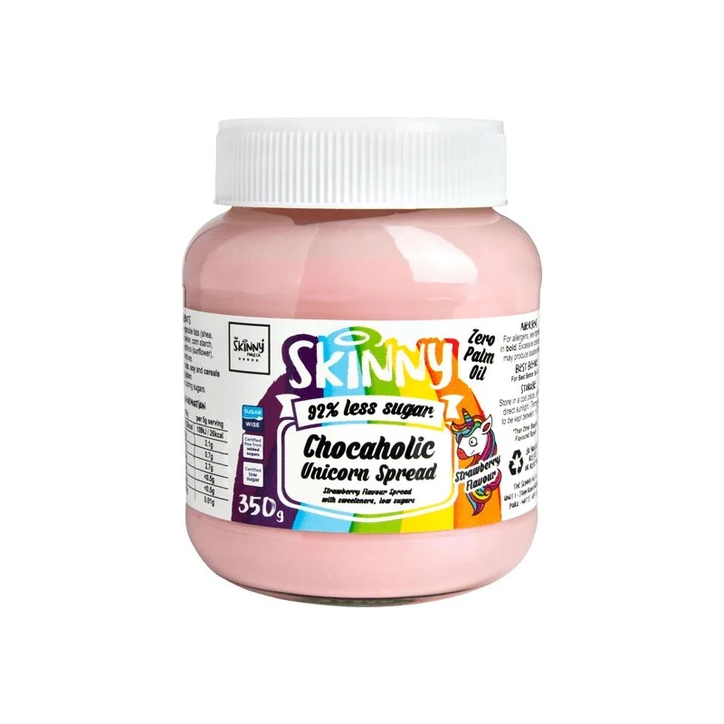 (Opruiming - Ten minste houdbaar tot) Unicorn Low Sugar Chocoholic Skinny Spread - 350 g (februari 2024)
