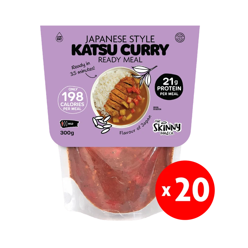 20 x Skinny Japanse Katsu Curry 198 calorieën kant-en-klaarmaaltijd - 300 g