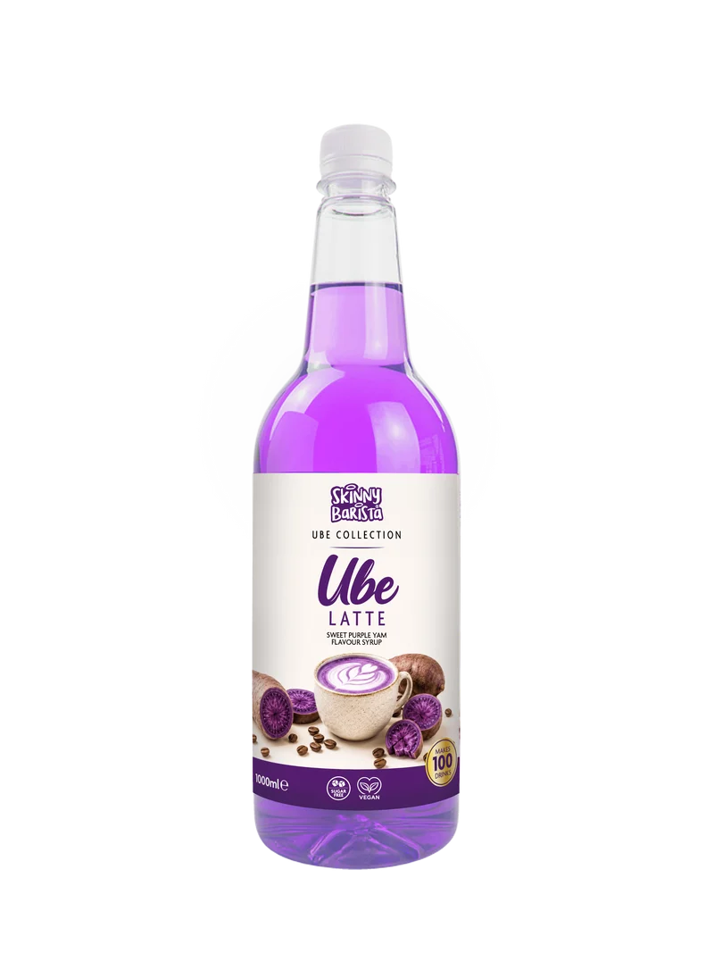 Skinny Barista Ube Latte Smaak Siroop - Caloriearm en Suikervrij - 1 Liter
