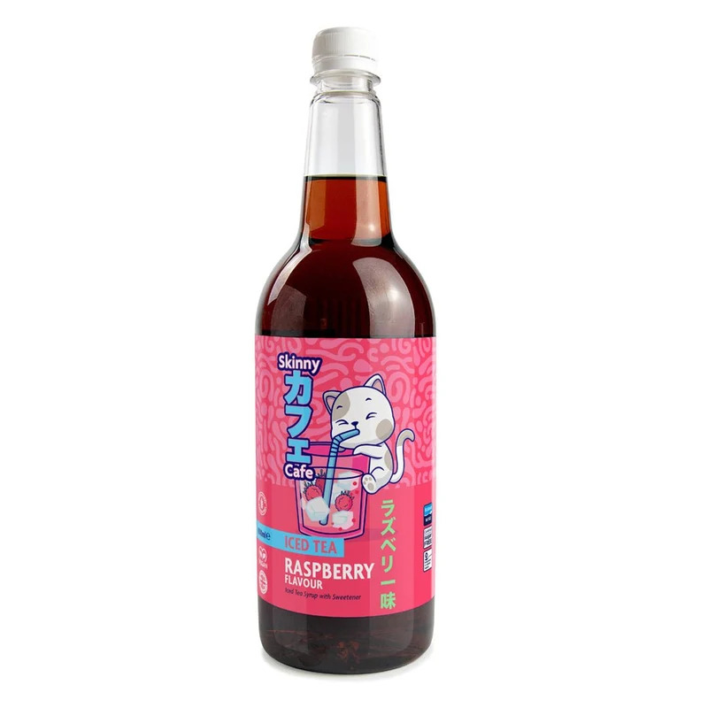 Skinny Caffe Frambozenlimonade Smaak Suikervrije IJsthee Siroop - 1 liter
