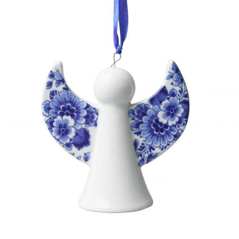 Christmas Ornament, Delft Blue, Christmas Angel