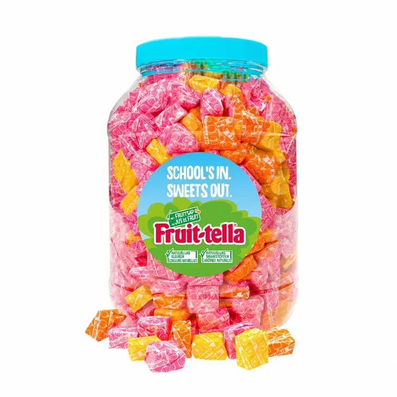 Fruit-tella Summer Fruits Back to School - 3 smaken - individueel verpakt - 2000g