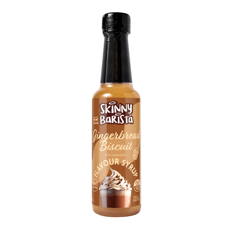 Skinny Barista Gemberkoek Siroop - Suikervrije, calorievrije koffiesiroop - 250 ml
