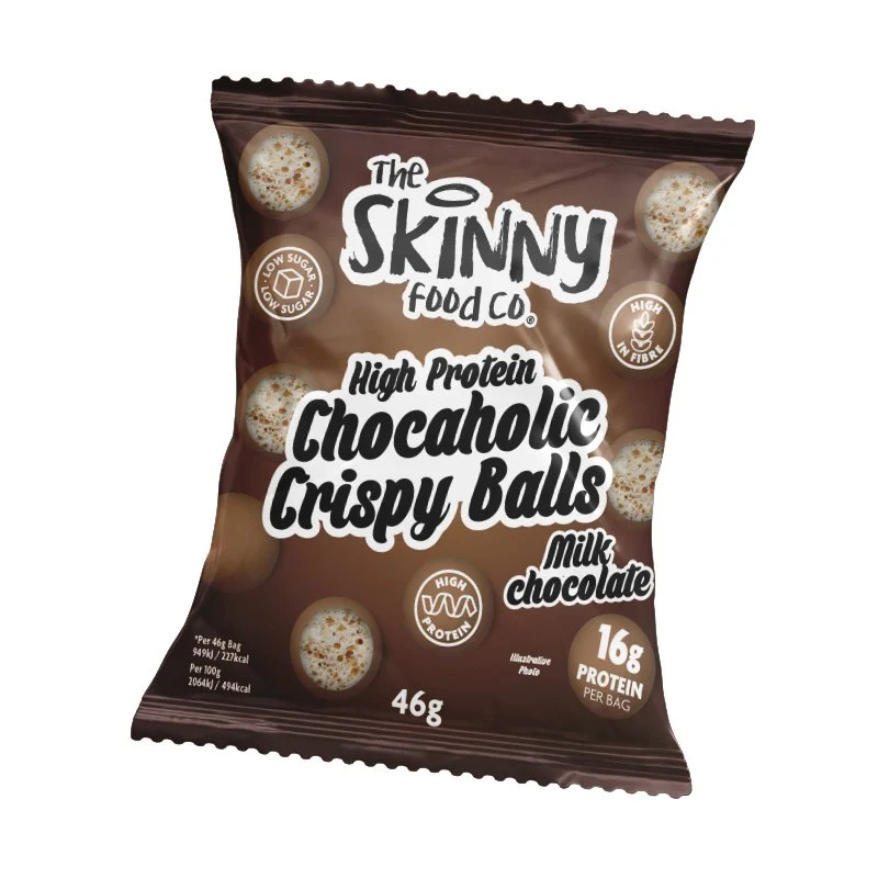 Eiwitrijke Chocaholic Melkchocolade Krokante Ballen 46g