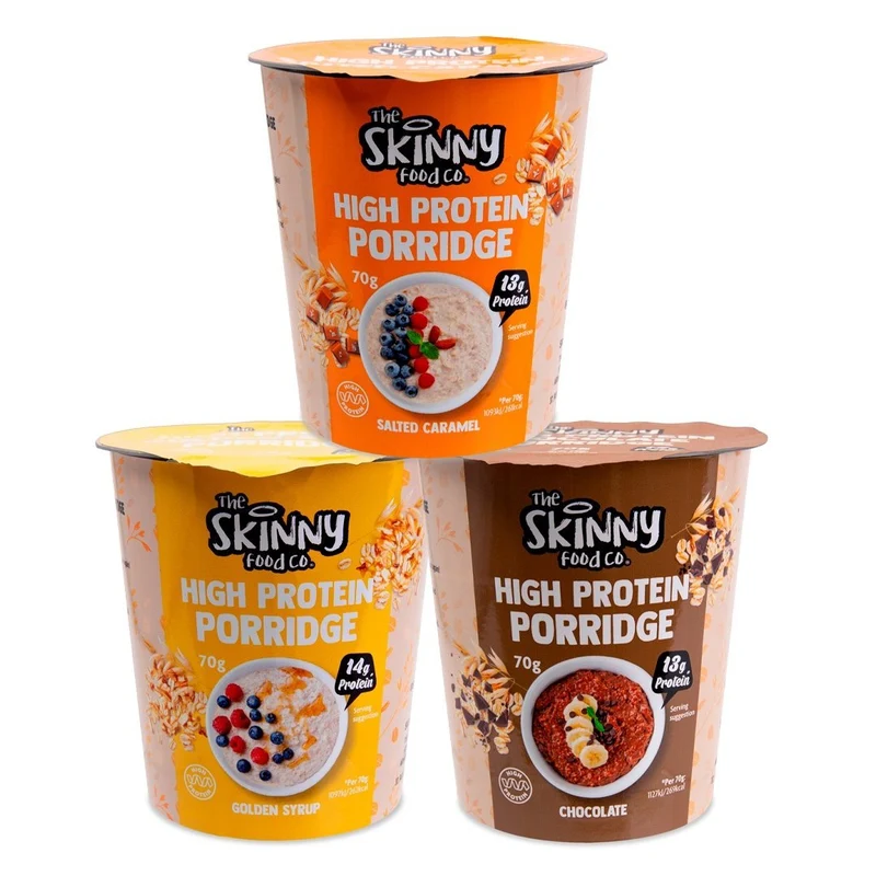Skinny High Protein Single Porridge Pots - 14g Proteïne (3 smaken om uit te kiezen)