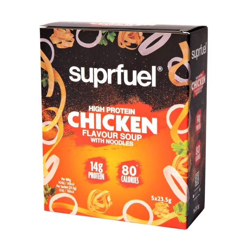 Suprfuel Eiwitrijke Kipsmaaksoep met Noedels (5 Maaltijden) 120g