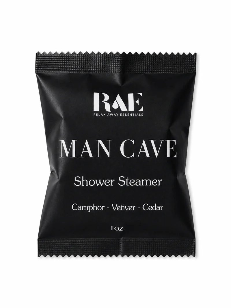 🖤 Man Cave Shower Steamer | Camphor, Vetiver & Cedar