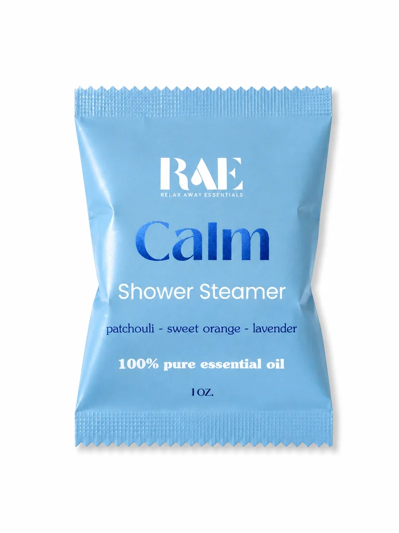 💙 Calm Shower Steamer | Patchouli, Sweet Orange & Lavender