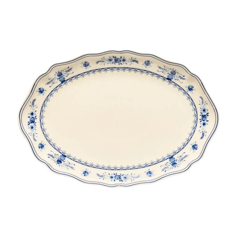 Costa Nova Vila Ovale Schaal Beige-Blauw - 32 cm