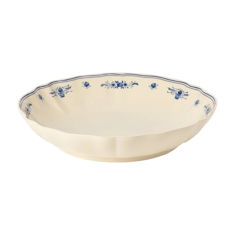 Costa Nova Vila Ronde Schaal Beige-Blauw - 34 cm