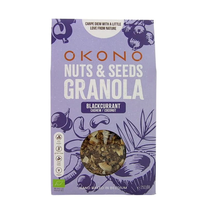 OKONO - BIO nuts & seeds granola blackcurrant