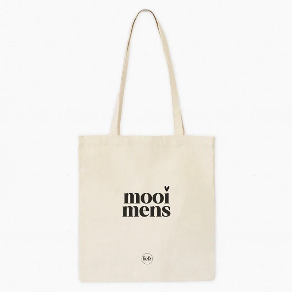 Tote Bag Mooi Mens – Lief Cadeau voor Haar