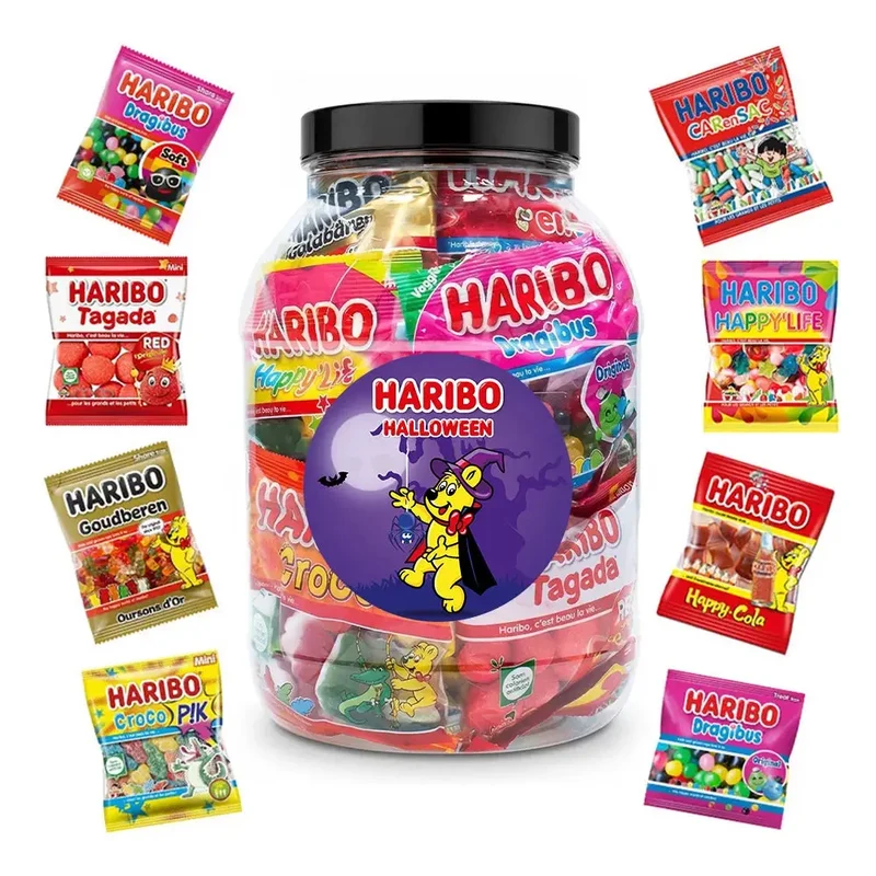 Haribo Halloween snoepmix - mini uitdeel snoepzakjes - 1000g