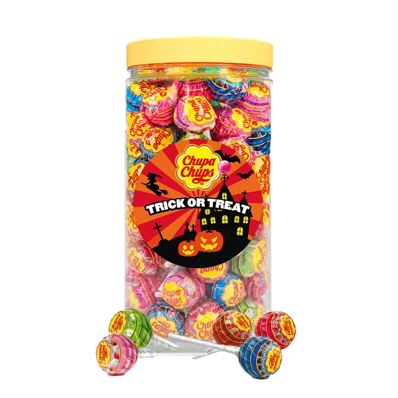 Chupa Chups Best of lollies "Happy Halloween" - 4 smaken - ca. 55 stuks - 600g
