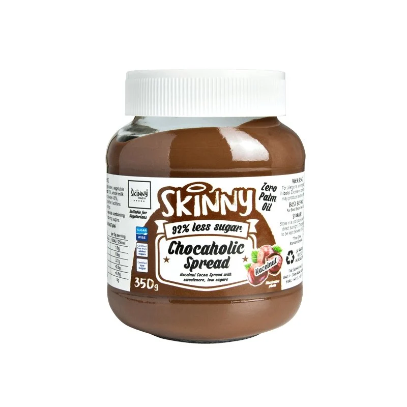 Chocolade Hazelnoot Low Sugar Chocaholic Skinny Spread - 350g