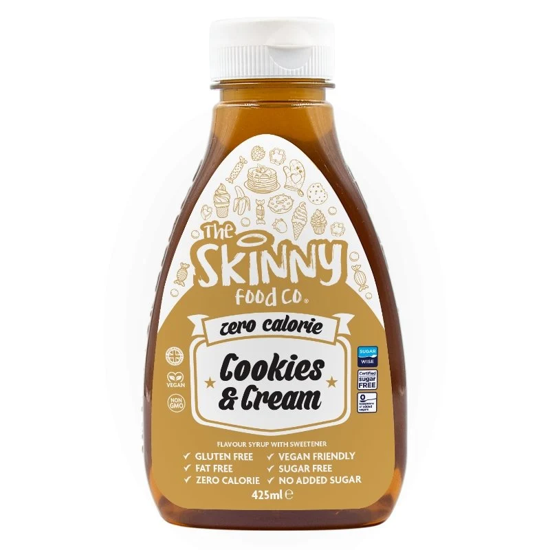 Koekjes- en roomsmaak Zero Calorie Suikervrije magere siroop - 425 ml