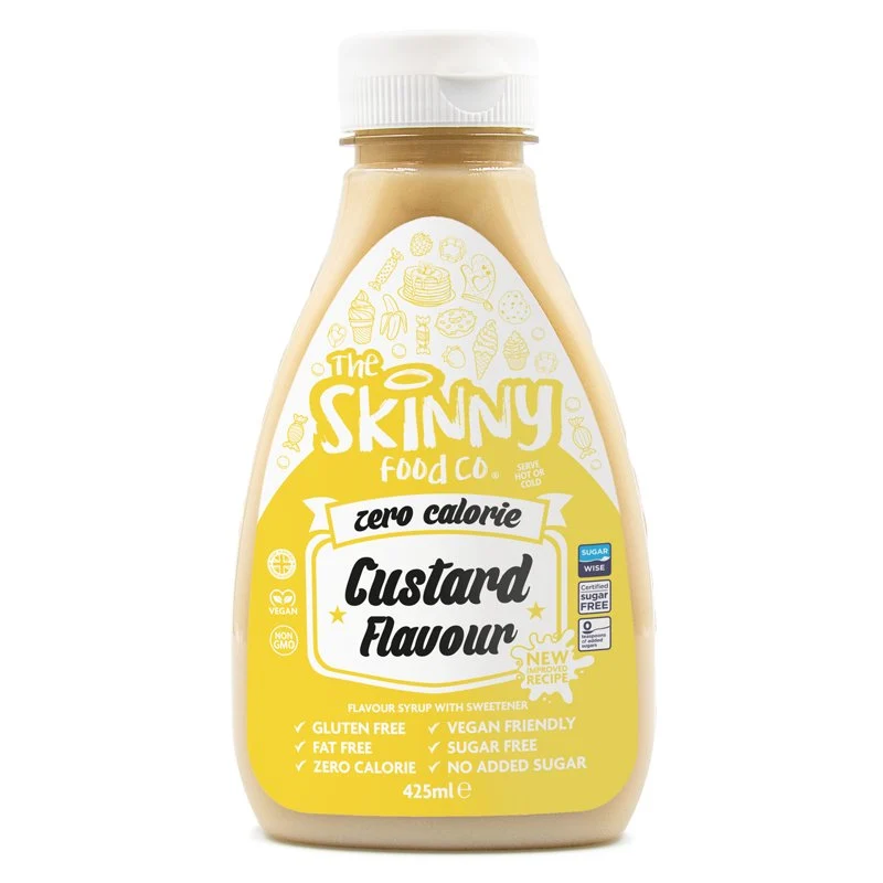 Suikervrije Custard - Nul Calorie Suikervrije Magere Siroop - 425ml