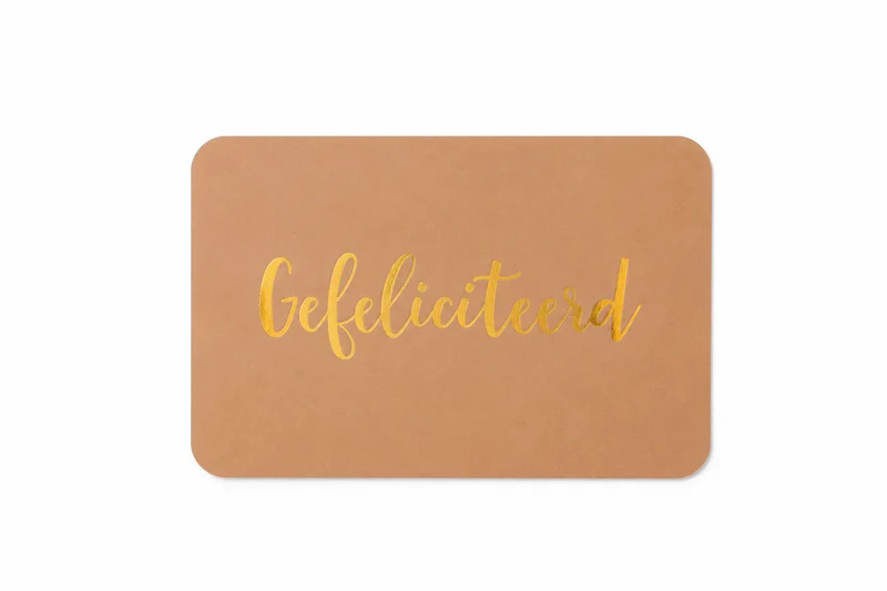 Kaartje Gefeliciteerd | Cadeaukaartje | Wenskaart voor Cadeaubox