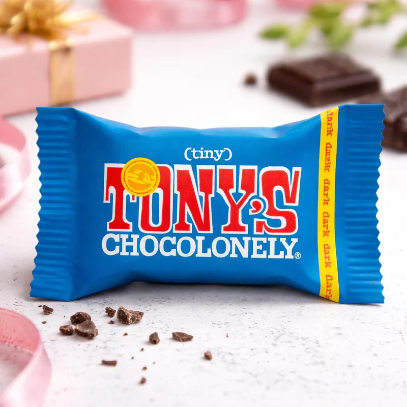 Mini Tony’s Chocolonely chocoladereep – klein cadeautje met grote smaak