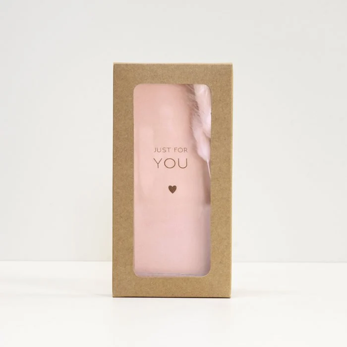 Droogbloemen Kaartje Standaard – Just for You | Cadeaukaart met Droogbloemen