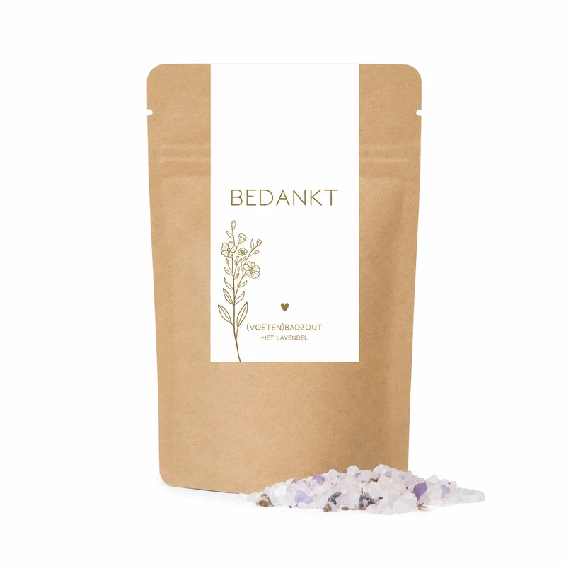 Badzout Bedankt – Origineel Bedankje met Luxe Badzout