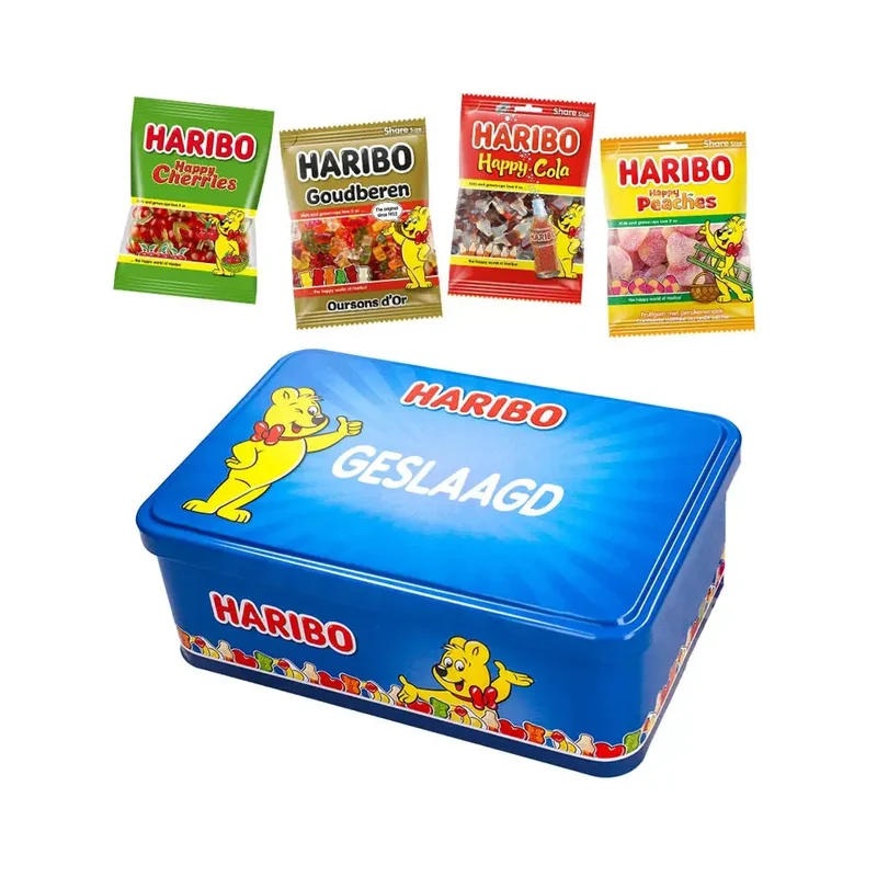 Haribo Happy Heroes candy collection box "geslaagd" - 350g
