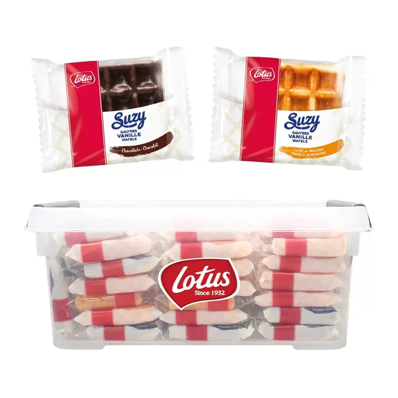 Lotus Suzy Vanille & Chocolade Wafels met knijptang - 1860g