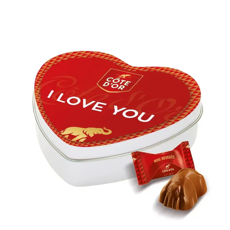 Côte d'Or Mini Bouchée geschenkdoos hartje "I love you" - 85g