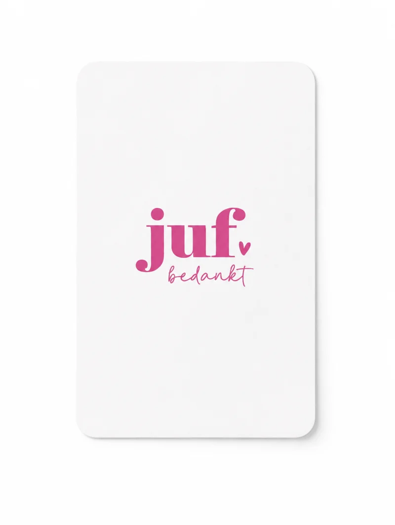 Kaart voor de allerliefste juf
