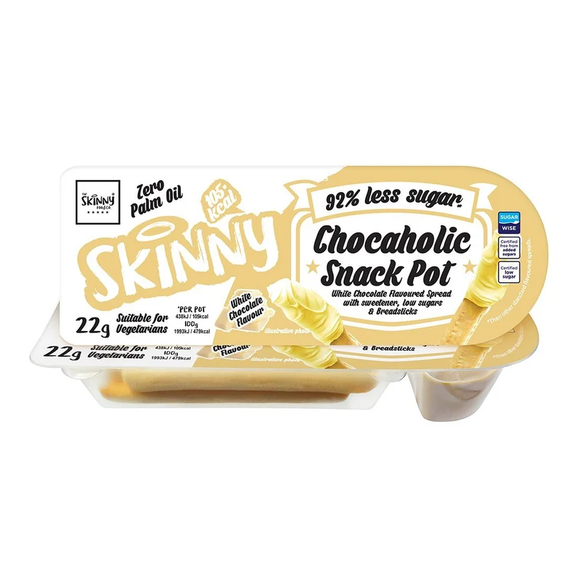 Witte Chocolade Skinny Chocaholic Snack Pot - 22g