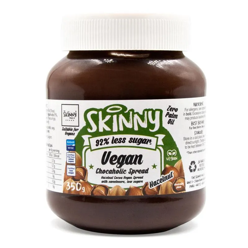 Vegan Chocoladepasta - Hazelnoot Low Sugar Spread - 350g