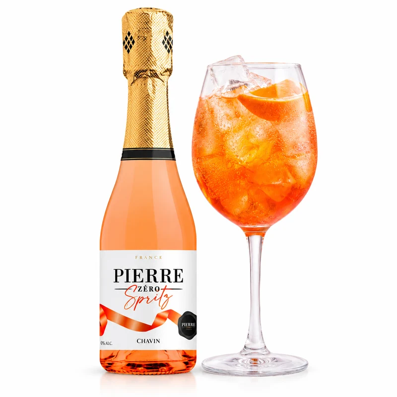 Pierre Zéro Spritz 0.0% Alcoholvrij – Feestelijke Mocktail & Cadeau