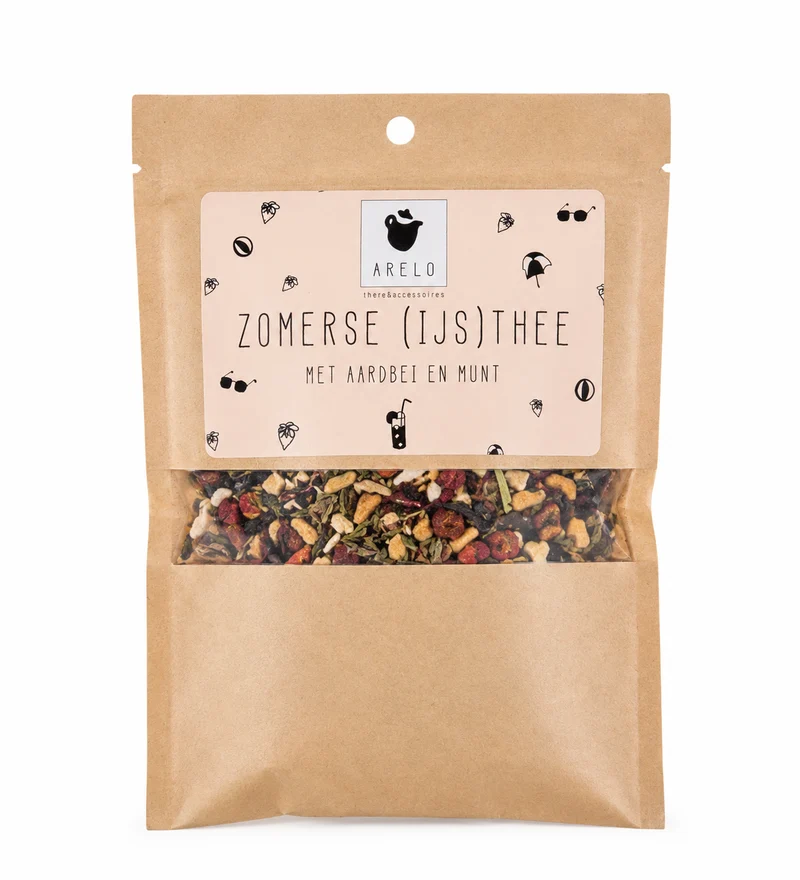 Zomerse (IJs)thee Aardbei & Munt – Losse Vruchtenthee | The Prezzent