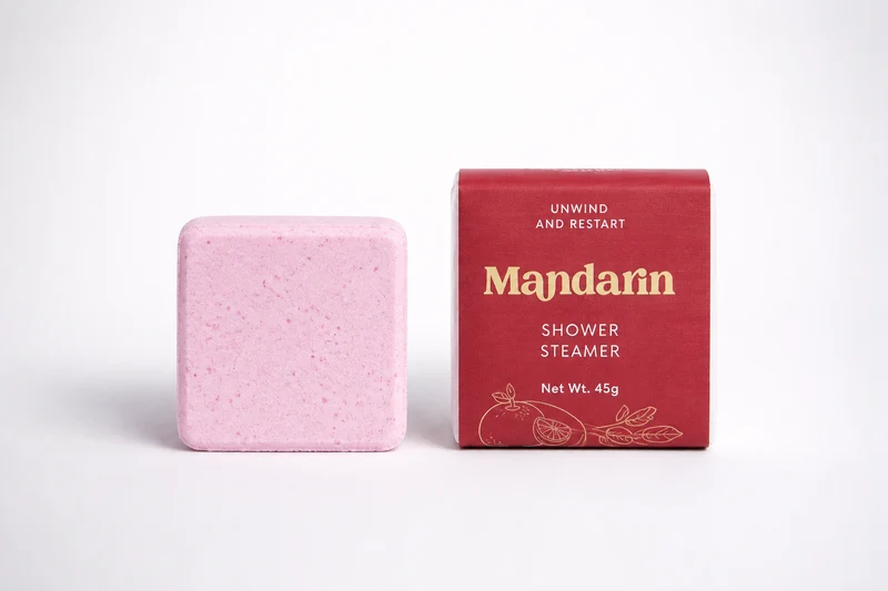 Mandarin Shower Steamer – Luxe Douche Stoomtablet met Mandarijngeur | 45g