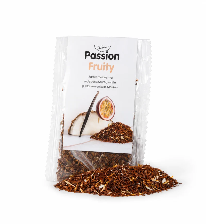 Passion Fruity Rooibos Thee – Zachte Rooibos met Passievrucht, Vanille & Kokos