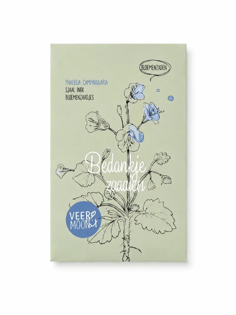 Bedankje Zaden – Bloemenzaden Bedankje | Duurzaam Cadeautje | Veer & Moon