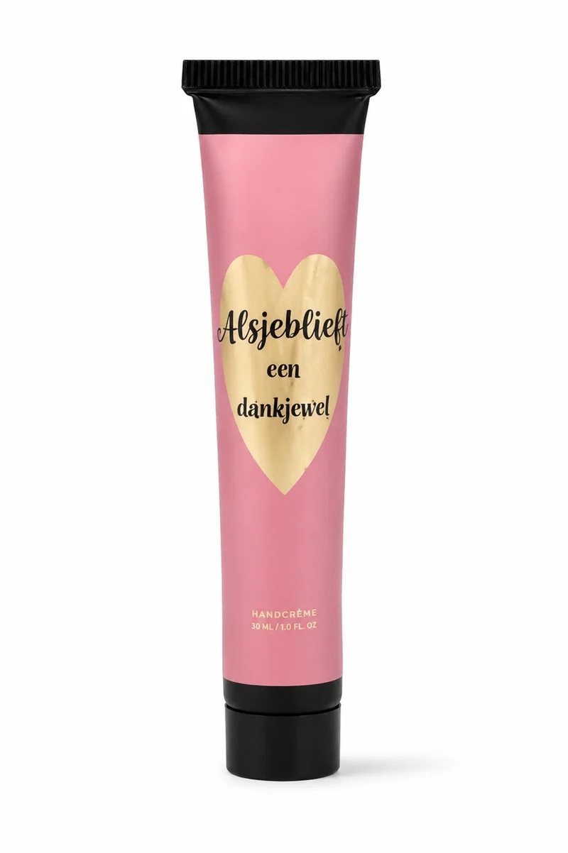 Handcrème – “Alsjeblieft een dankjewel” | Cadeautje om te bedanken