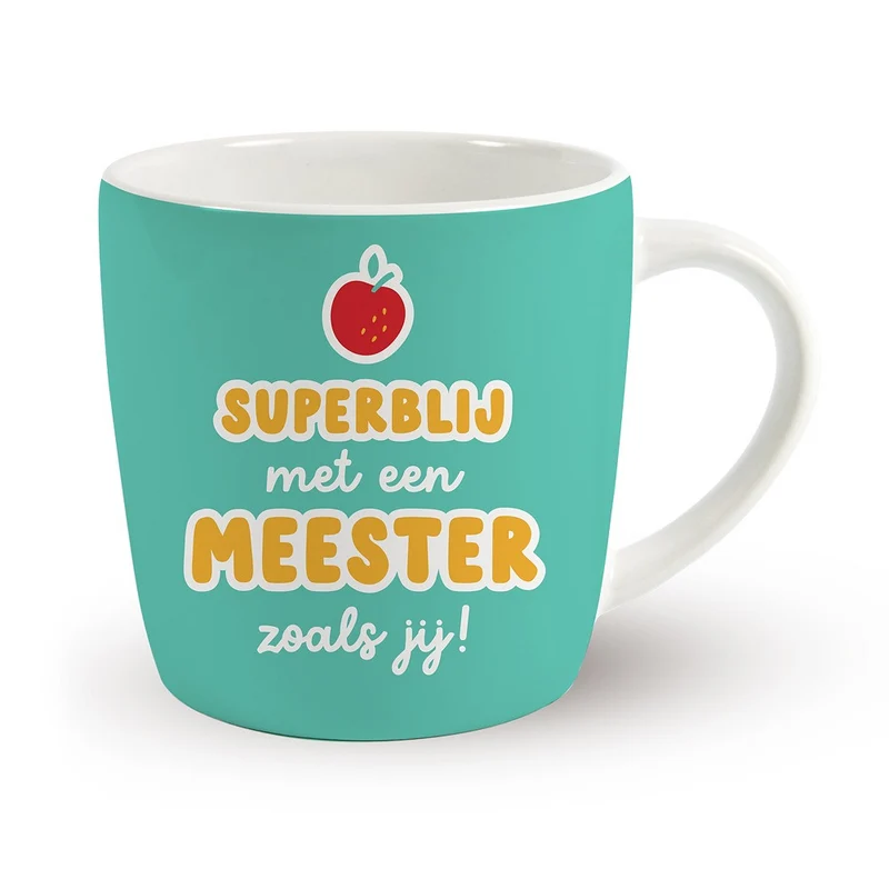 Mok Superblij met een Meester zoals Jij – Cadeau voor Meester